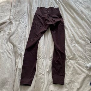 High waisted purple lululemon leggings